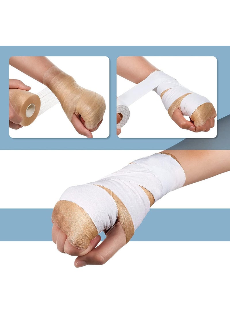 DUNISO 4 Rolls Pre-Wrap Sports Tape,Athletic Sports Tape,Kinesiology Tape,Easy to Tear,Protect for Ankles Wrists Hands and Knees,for Gym Fitness Running Tennis Swimming Football - Image 5